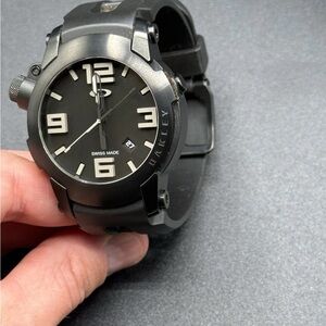 Oakley Charcoal Smartwatch with Bold Numerals